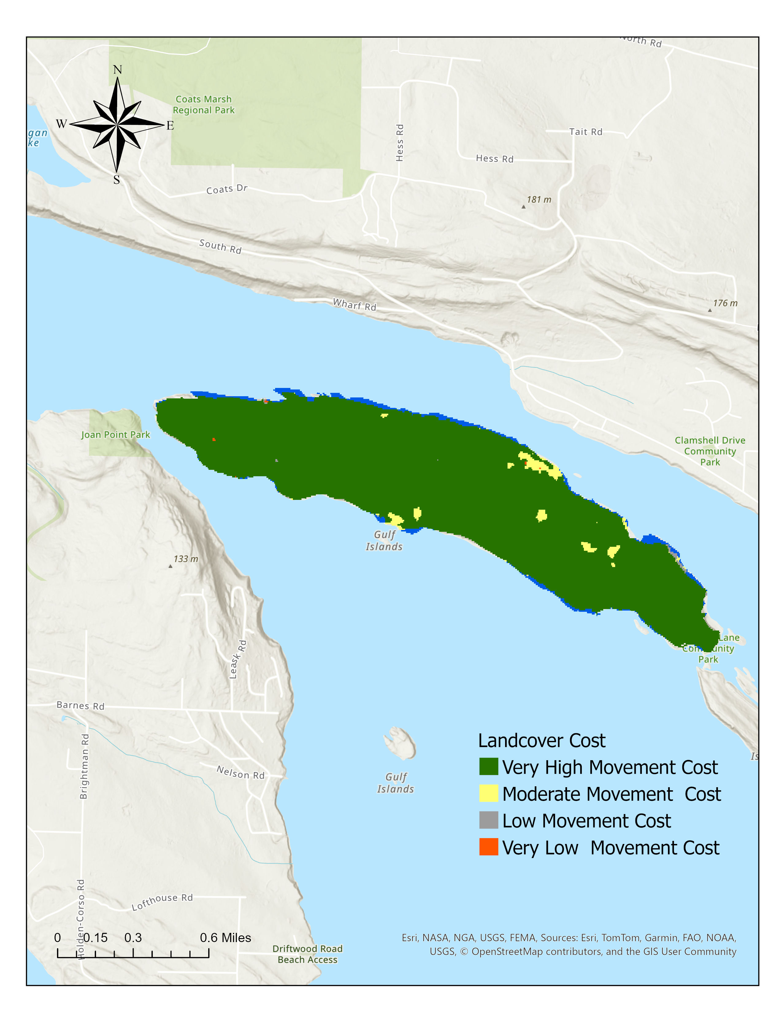 Land Cover Cost Raster